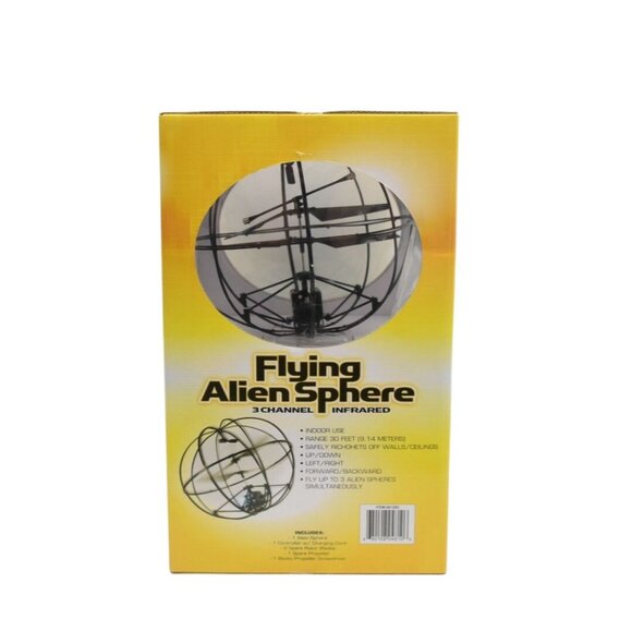 Flying Alien Sphere RC Remote Control Toy Drone 3 Channel Infrared Indoor Use - Picture 6 of 7